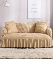 2+2+1 Brown Color Sofa Cover for Your Home!