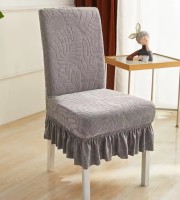 Grey Colour 6 Pcs Universal Dining Chair Cover Code: Grey 101